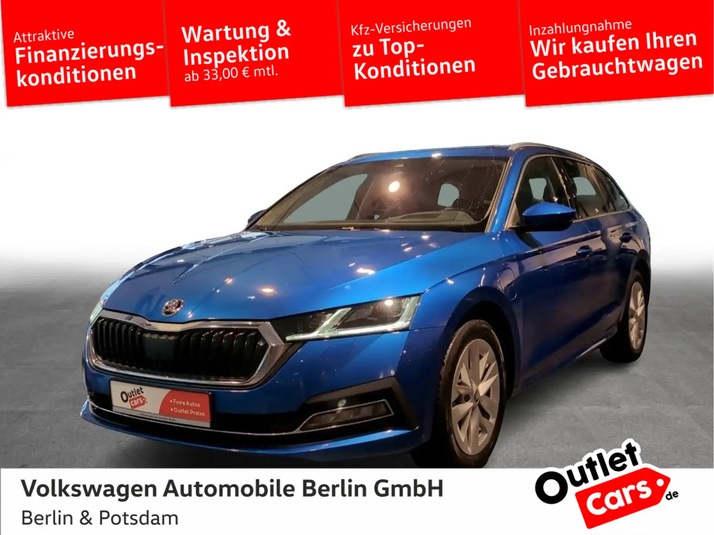 Skoda Octavia Combi 1.4TSI DSG iV Style P-DACH NAVI KA Blau - 1
