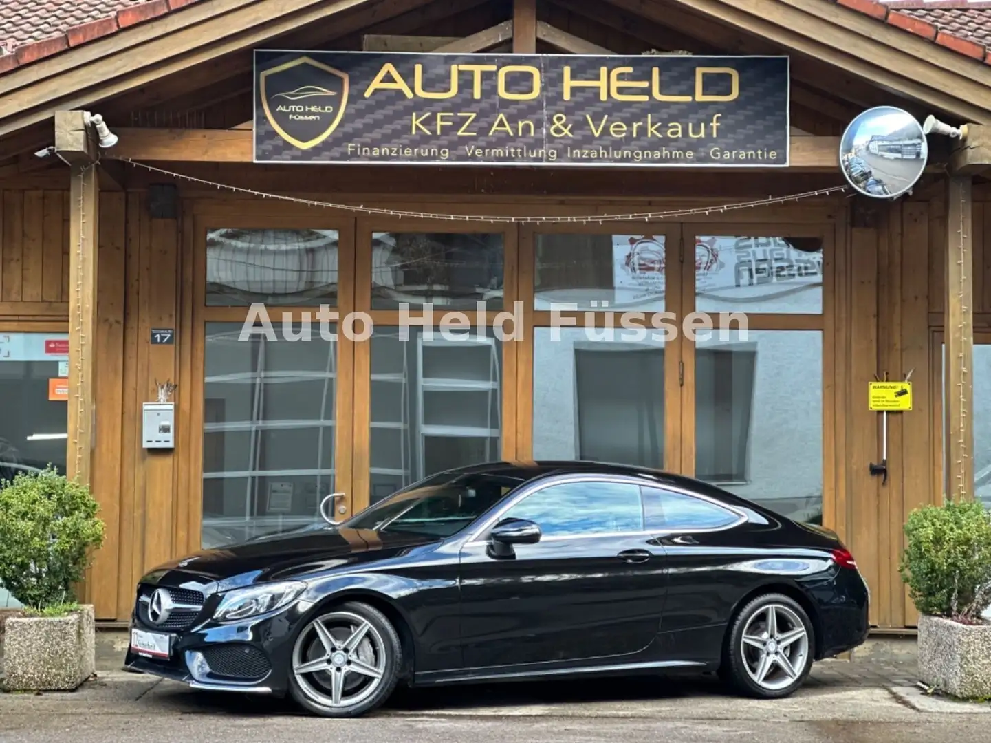 Mercedes-Benz C 200 C200 Coupe AMG Line Aut Navi Temp Shz LED Schwarz - 1