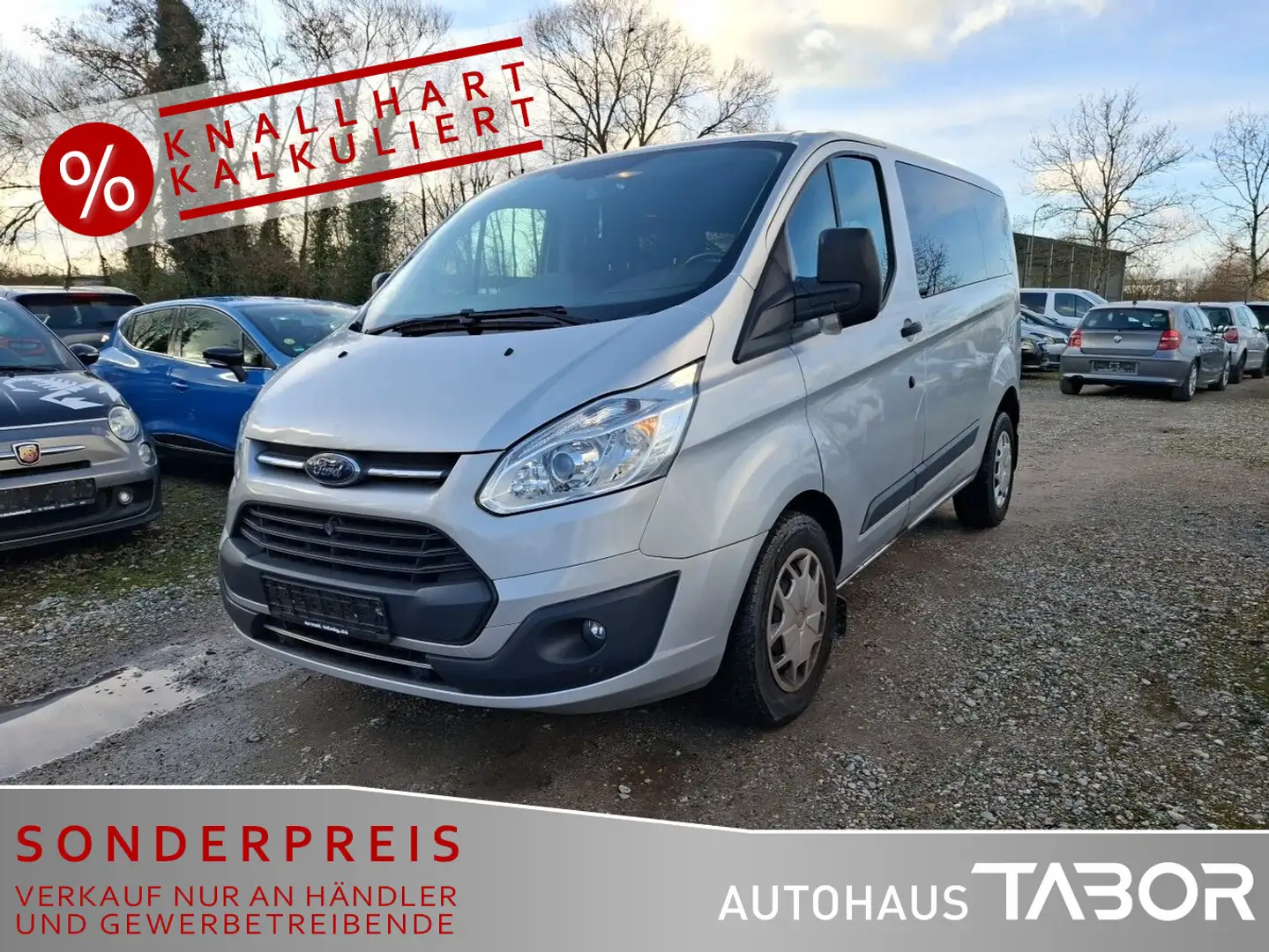 Ford Transit Custom Custom 2.0 TDCi L1 Aut. 9S AHK PDC Klima Silber - 1