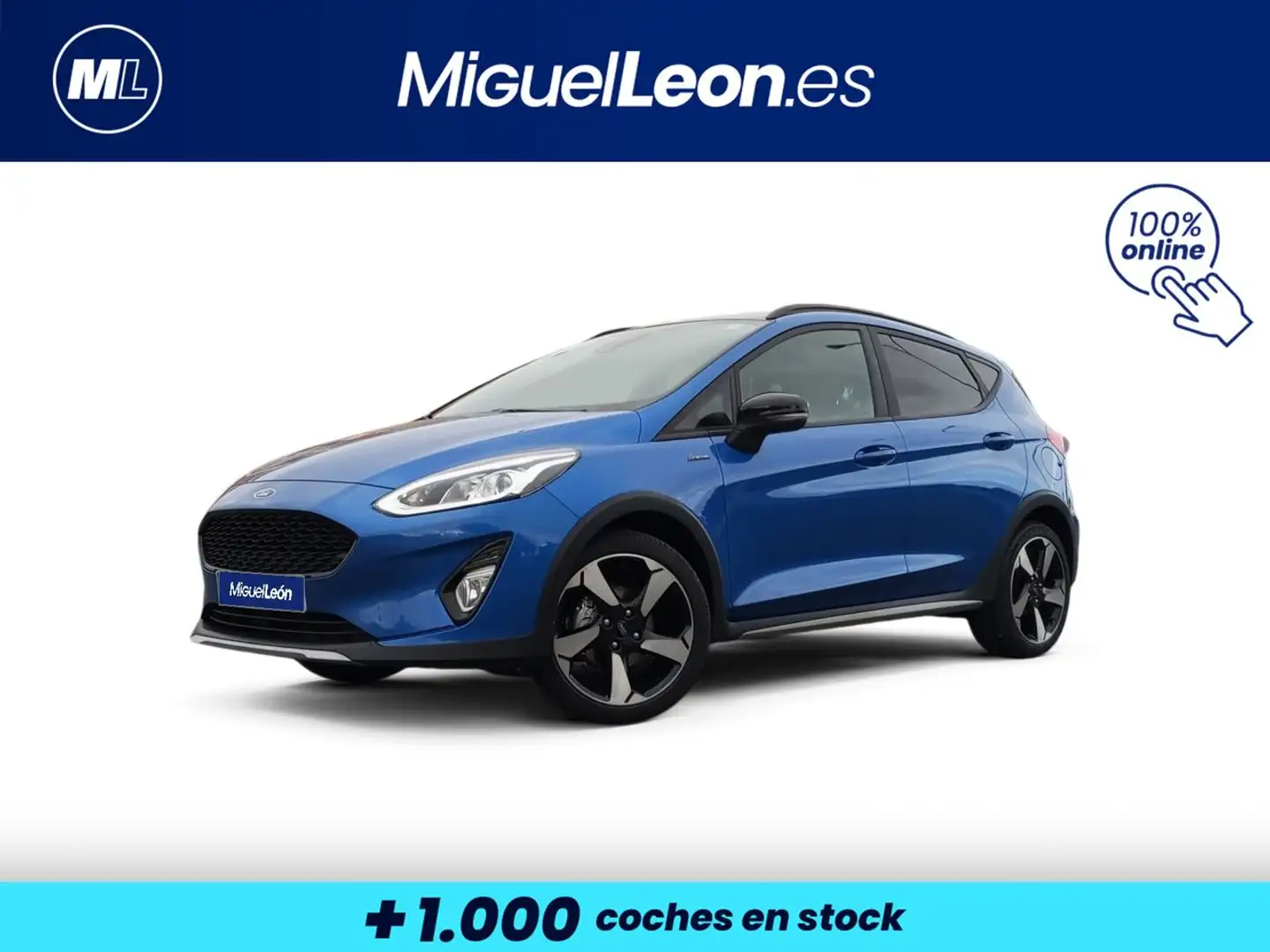 Ford Fiesta 1.0 EcoBoost S/S Active 95 Bleu - 1