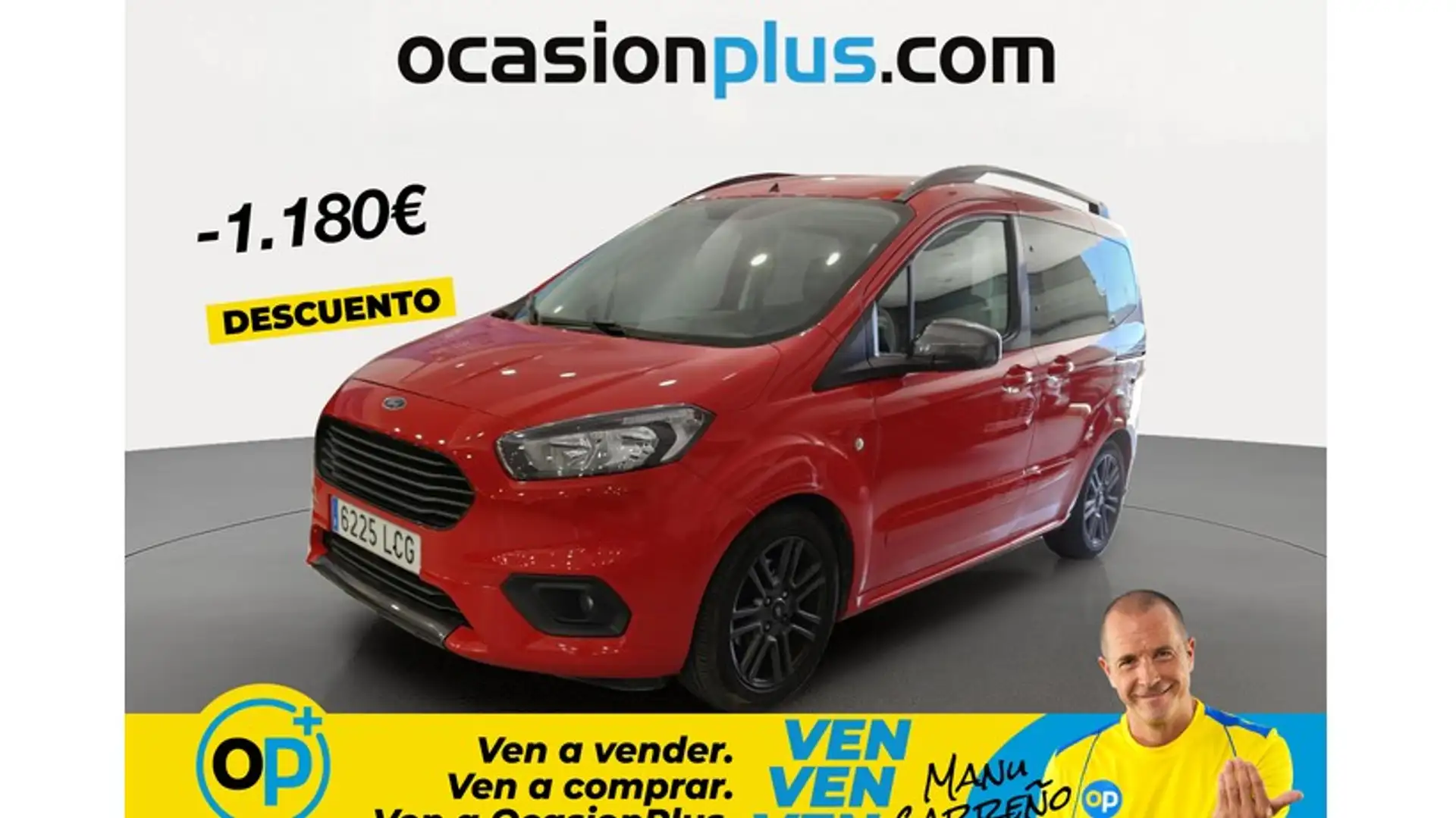 Ford Tourneo Courier 1.0 Ecoboost Sport Rojo - 1