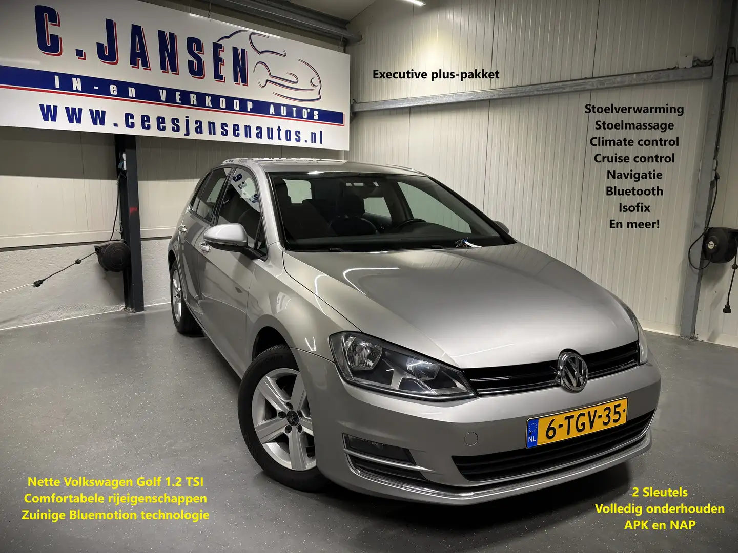 Volkswagen Golf 1.2 TSI Highline Stoelmassage!! | Audio-navigatie Grijs - 1