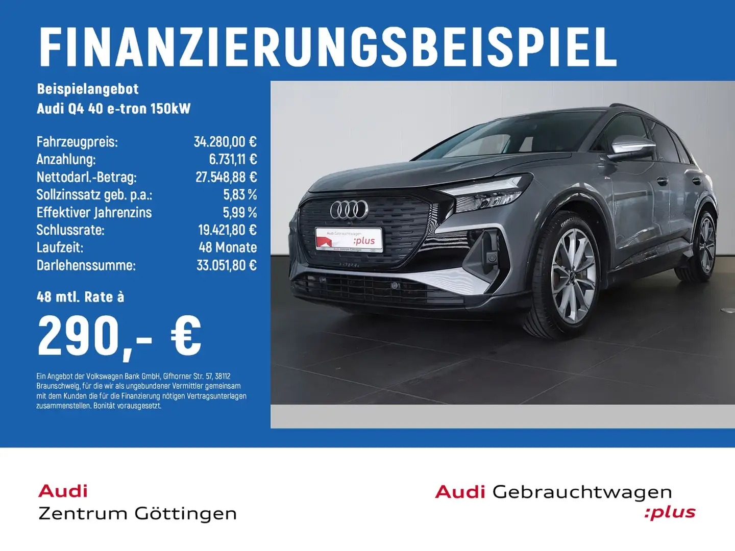 Audi e-tron 150kW AHK+OPTIK+S line+NAVI+KOMFORT Grigio - 2