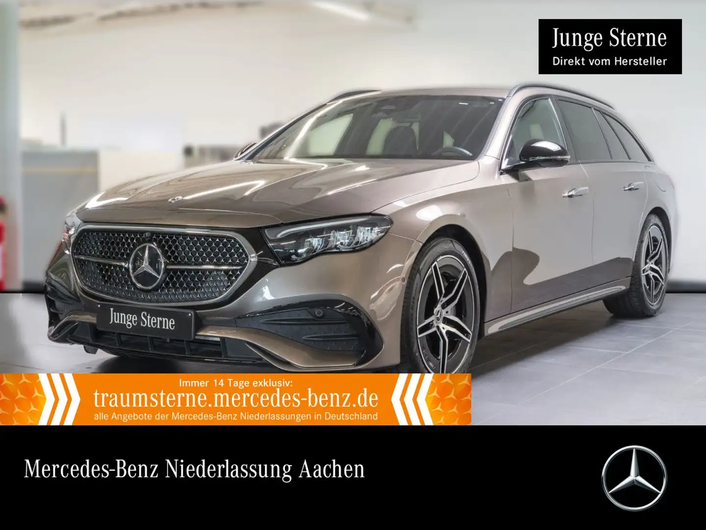 Mercedes-Benz E 300 e T AMG Burmester Distr. LED AHK Night PTS Marrón - 1