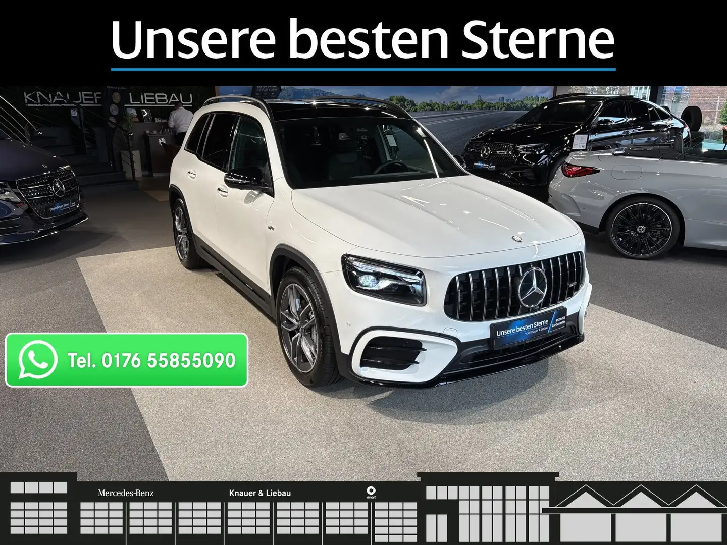 Mercedes-Benz GLB 35 AMG Mercedes-AMG GLB 35 4M AMG-Line*Night*Pano*FAP*360 Blanc - 1