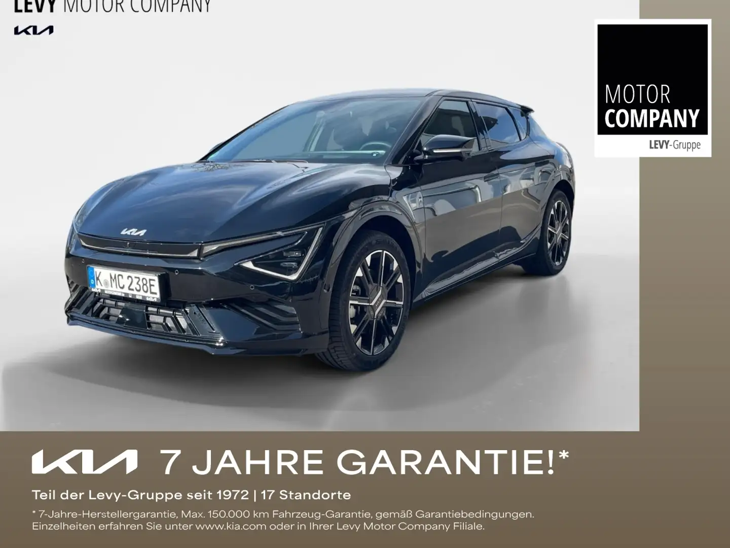 Kia EV6 GT-Line+Sofort Verfügbar +84KW+AWD+WP+ASS+SD Schwarz - 1