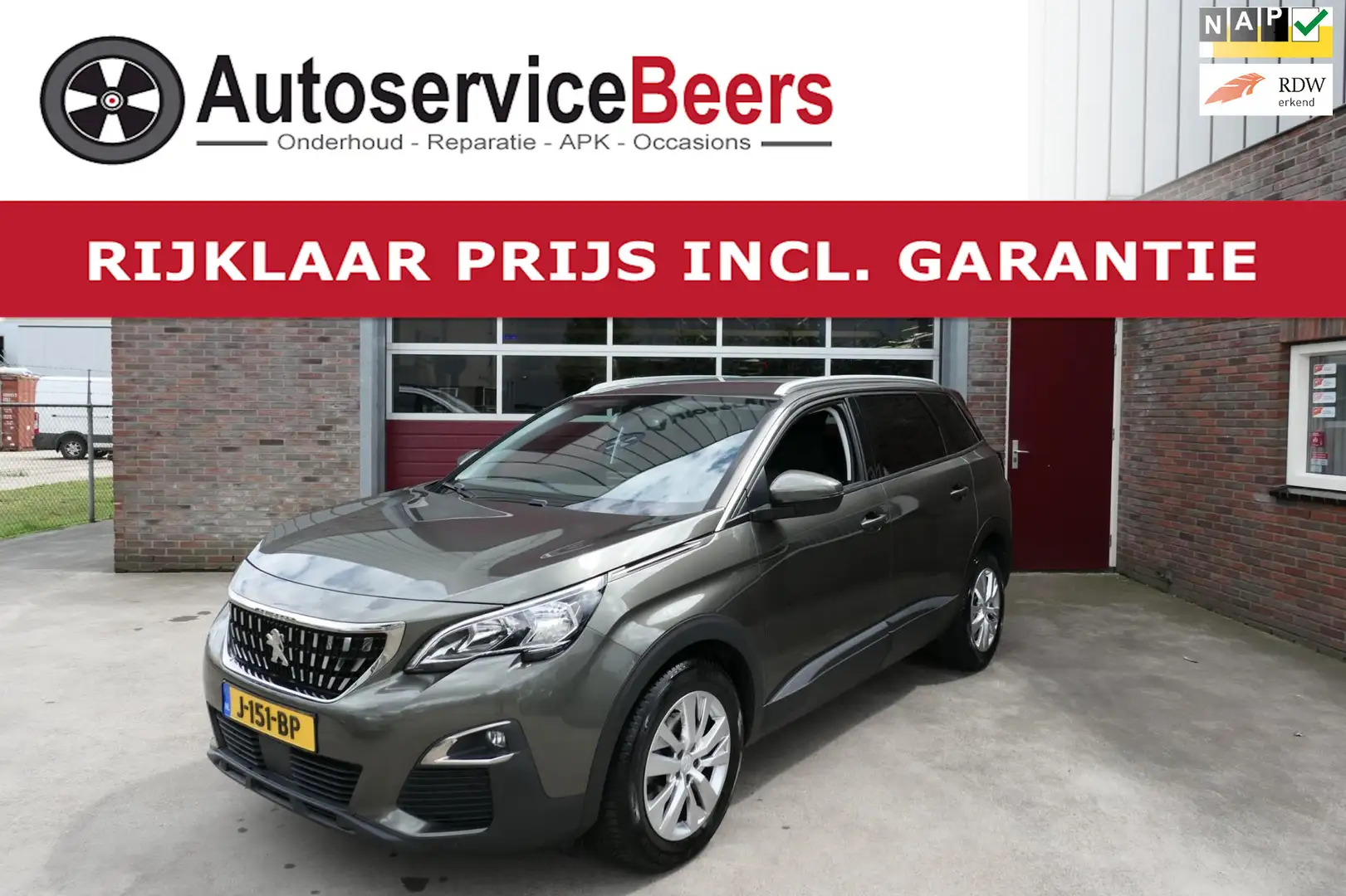 Peugeot 5008 1.2 PureTech Blue Lease Executive, Trekhaak, 7 per Grijs - 1