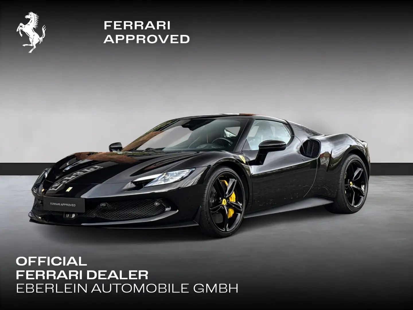 Ferrari 296 GTB *Embleme*Navi*PDC*Klima*Leder* Noir - 1