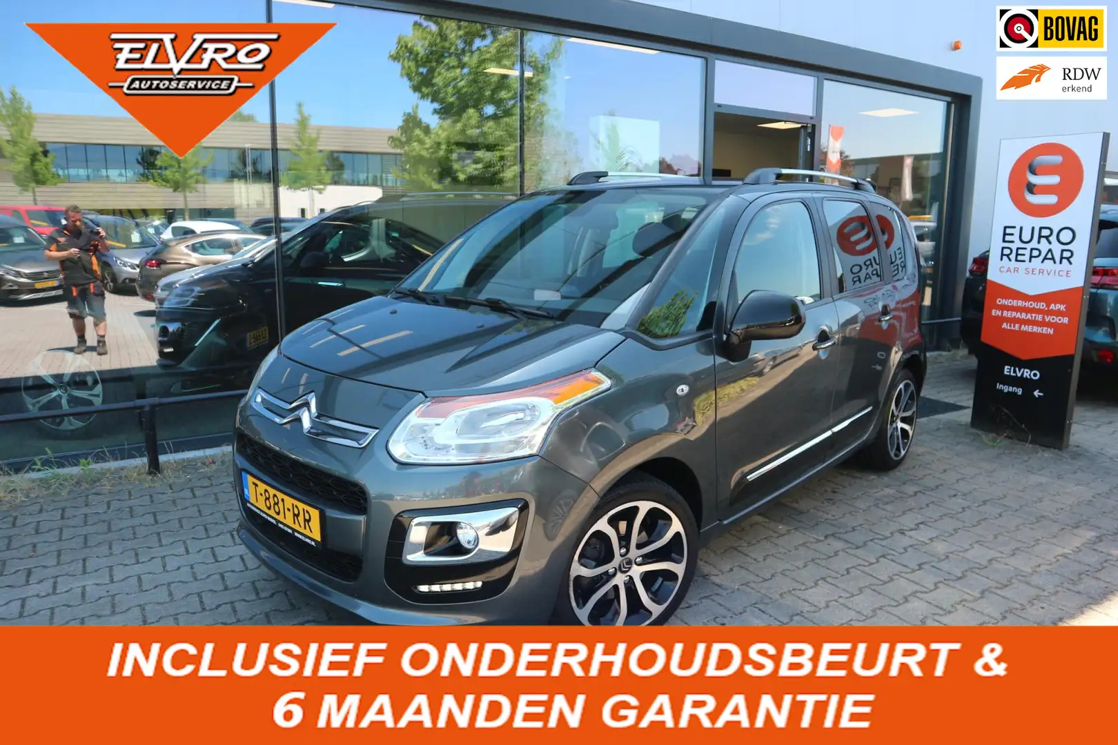 Citroen C3 Picasso 1.2 PureTech Exclusive CRUISE CLIMA PDC 1/2 LEDER Grijs - 1
