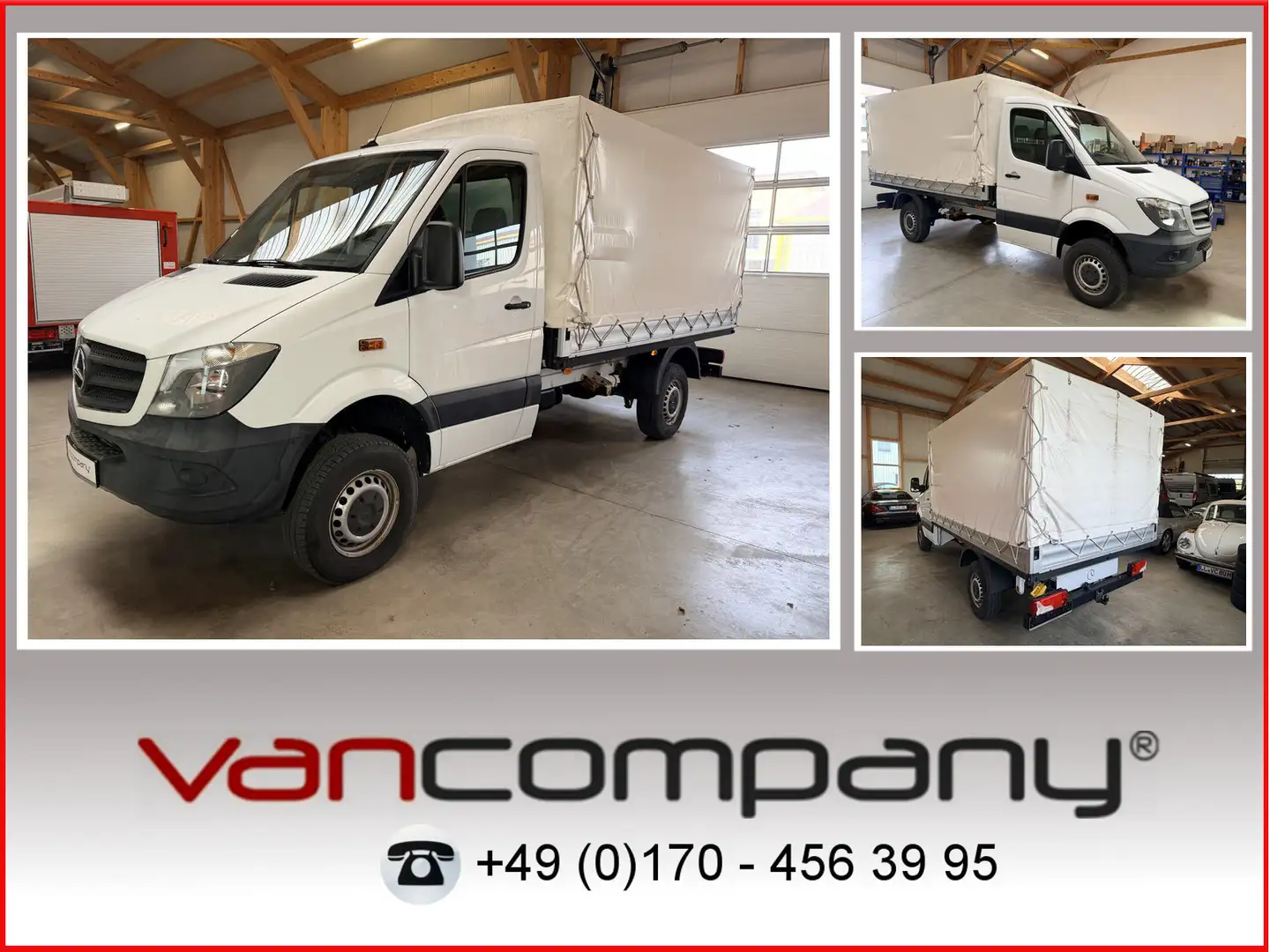 Mercedes-Benz Sprinter 316 CDI Pritsche 4x4 Allrad Plane Weiß - 1