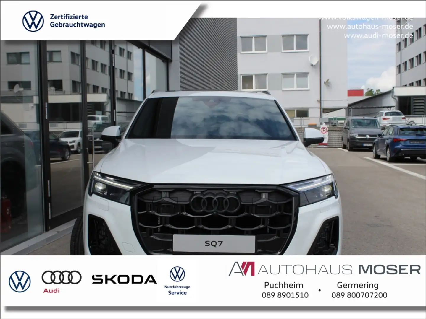 Audi SQ7 4.0TFSI qu.Tiptr.- S-Sitze*Carbon*Pano*B&O!!! Blanc - 1