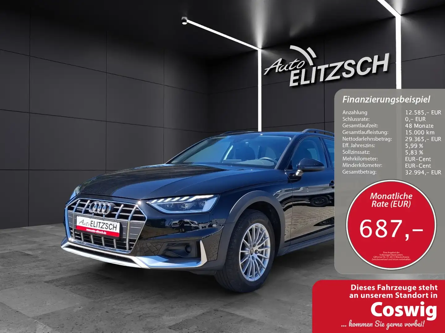 Audi A4 allroad 40 TDI S-tronic quattro Matrix Navi AVC ACC RFK... Schwarz - 1