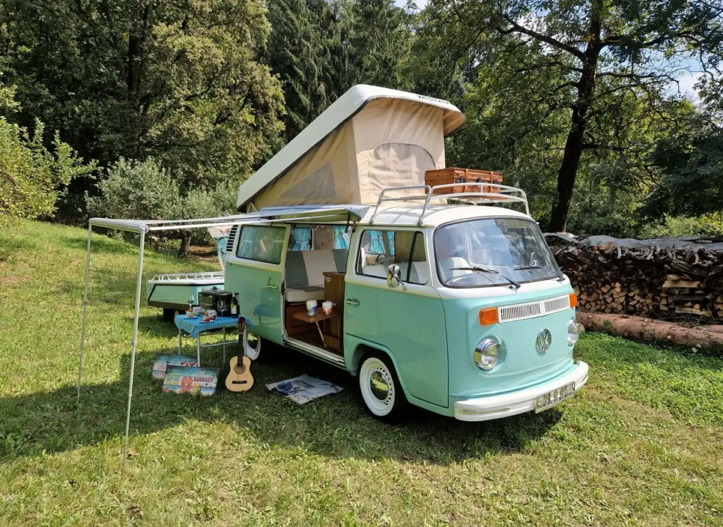Volkswagen T2 Camper Verde - 1