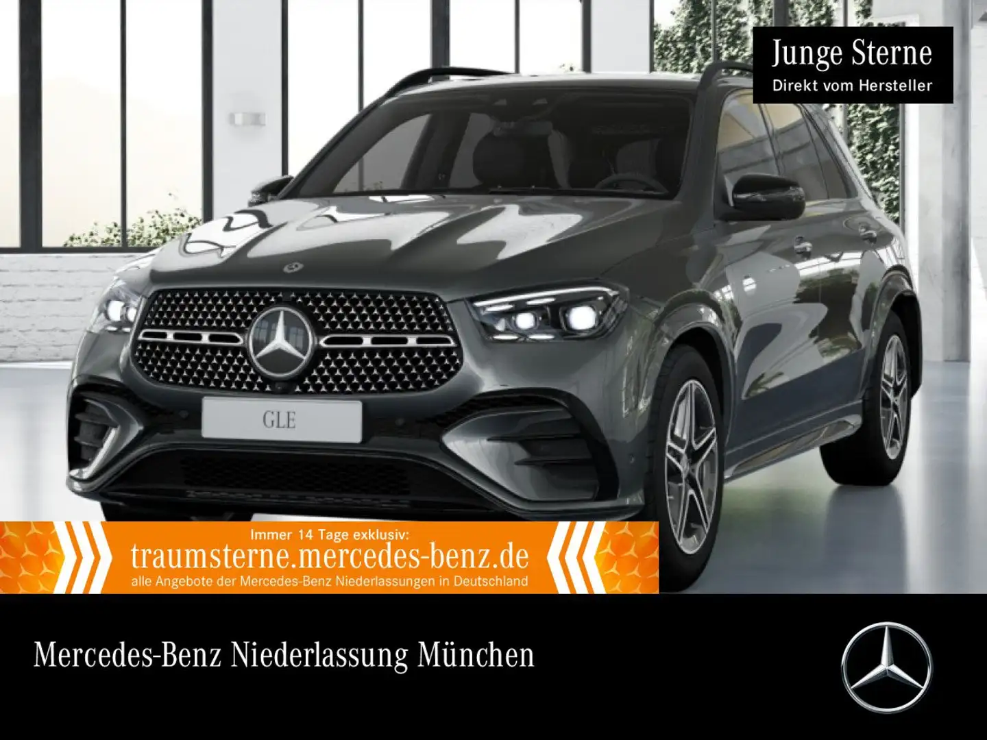 Mercedes-Benz GLE 400 e 4M AMG+NIGHT+PANO+360+AHK+MULTIBEAM+HUD Grau - 1