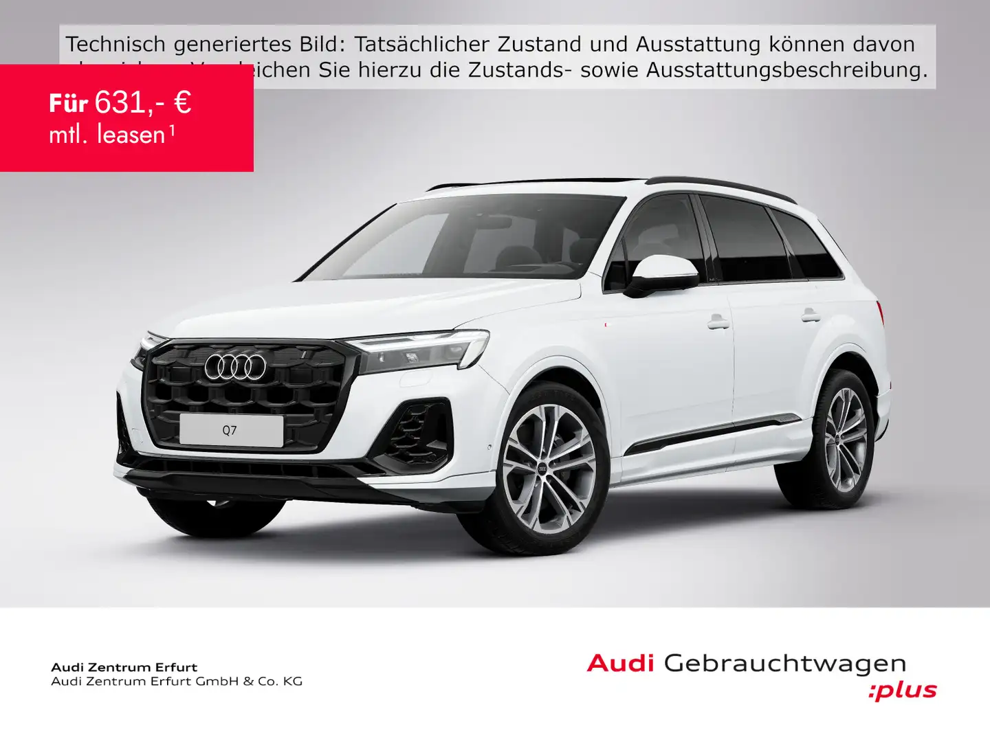 Audi Q7 55 TFSI quattro tiptronic S-Line Matrix Sitze Weiß - 1