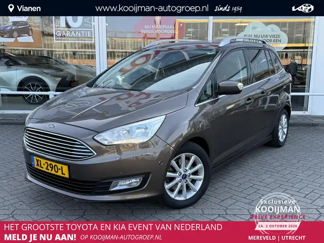 Ford Grand C-Max 1.0 Titanium 7p. Zeer zuinige auto, met veel optie