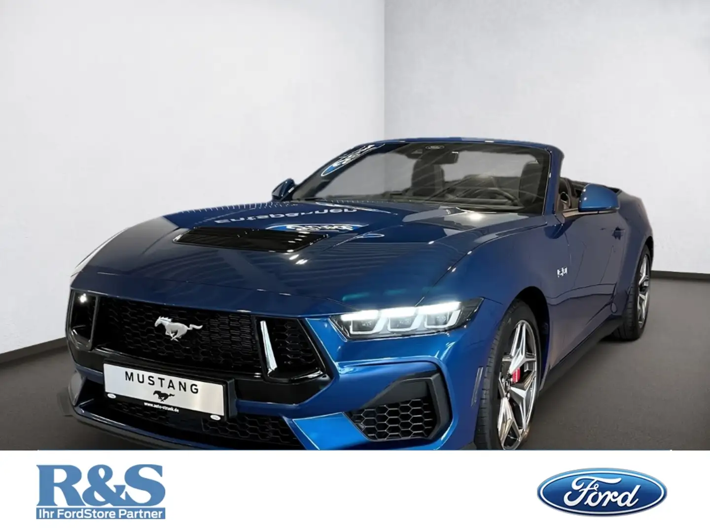 Ford Mustang GT Convertible Sportabgasanlage+B&O+LED+Klimaauto. Blauw - 1