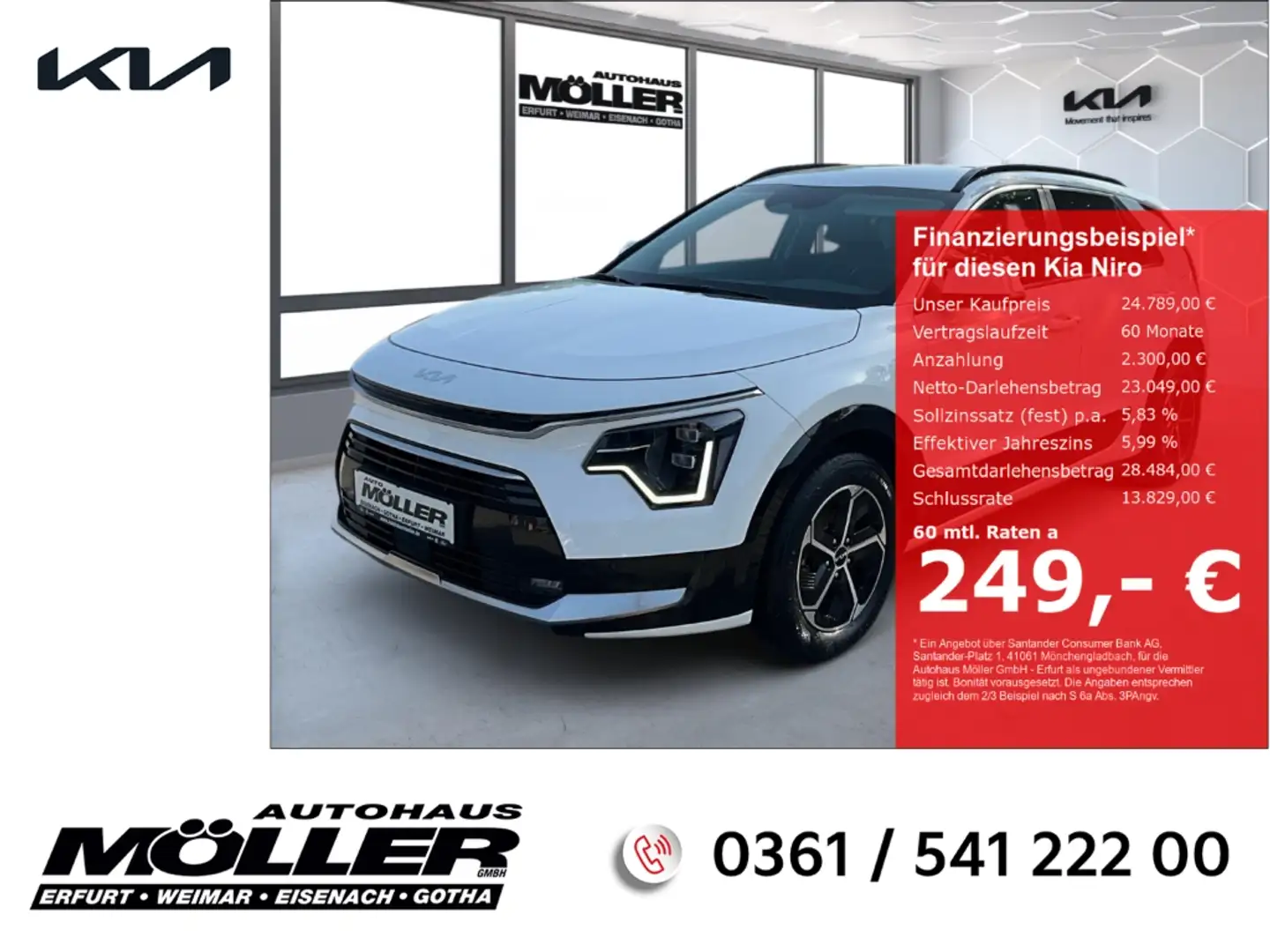 Kia Niro Vision 1.6 HEV DCT Komfort Style Kamera ACC Klima Blanc - 1