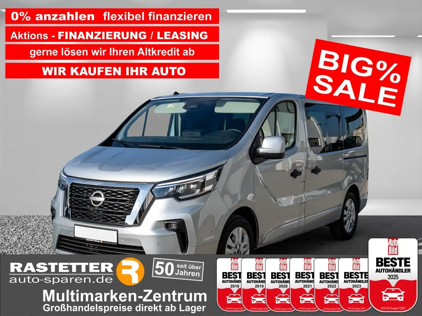 Nissan Primastar L1H1 tekna 8S+Komfort&Design+Navi+virtCP+Kamera+SH Stříbrná - 1