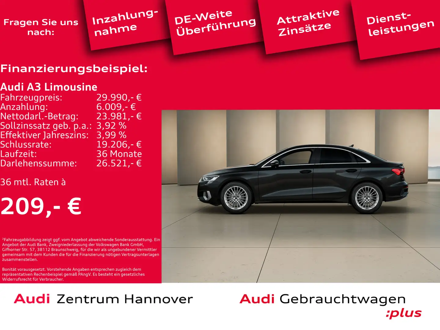 Audi A3 35 TFSI S line Smartphone Interface Schwarz - 2