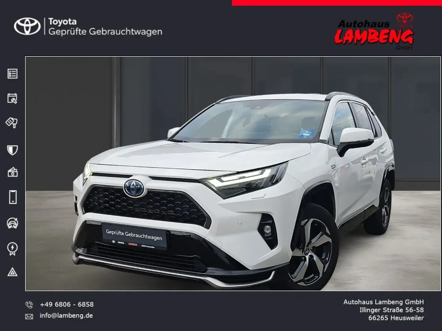 Toyota RAV 4 Plug-in-Hybrid Weiß - 1
