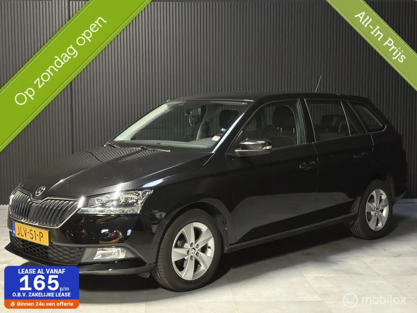 Skoda Fabia Combi 1.0 TSI Business Edition - Carplay - Cruise Zwart - 1
