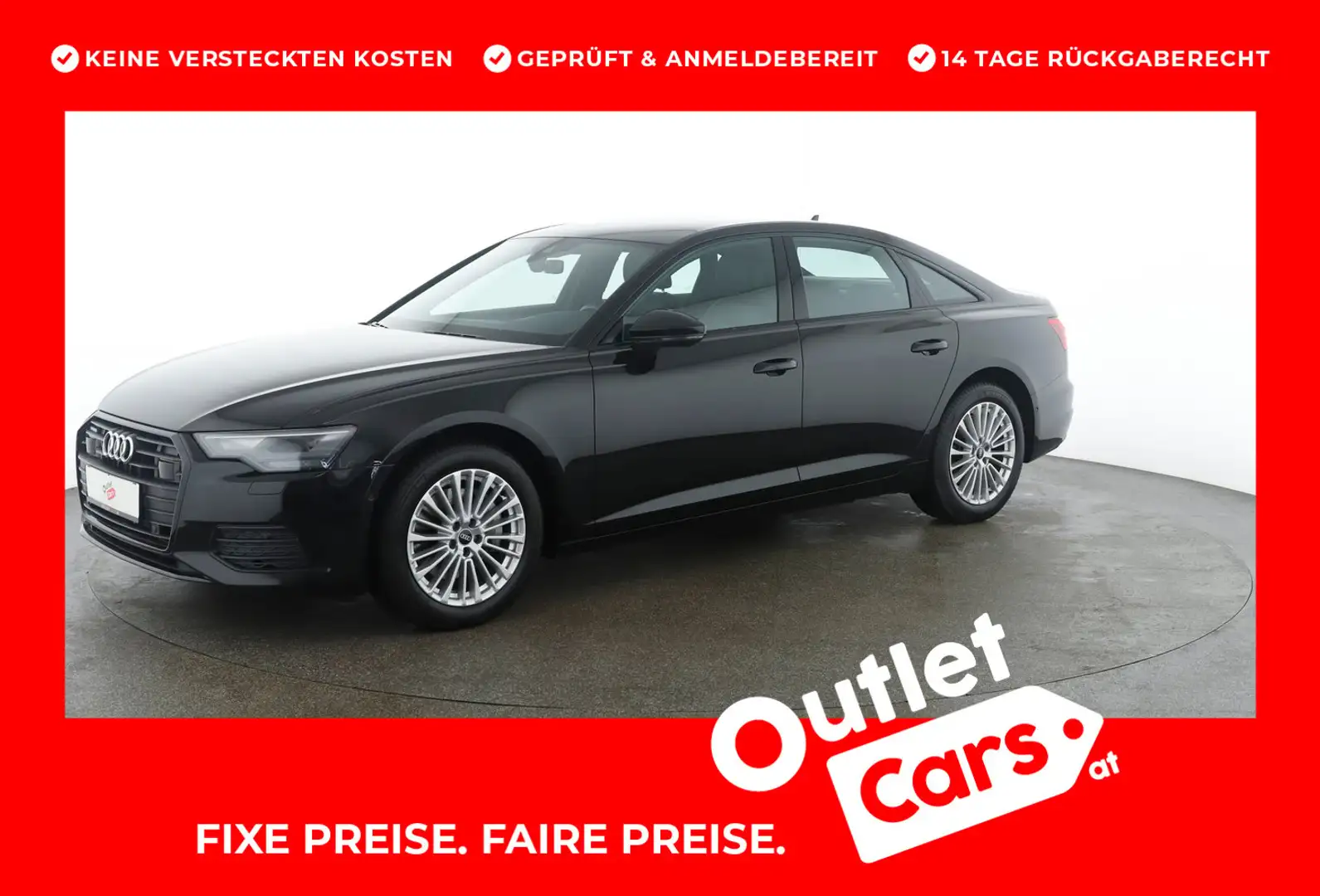 Audi A6 Limousine 45 TFSI quattro Design Schwarz - 1