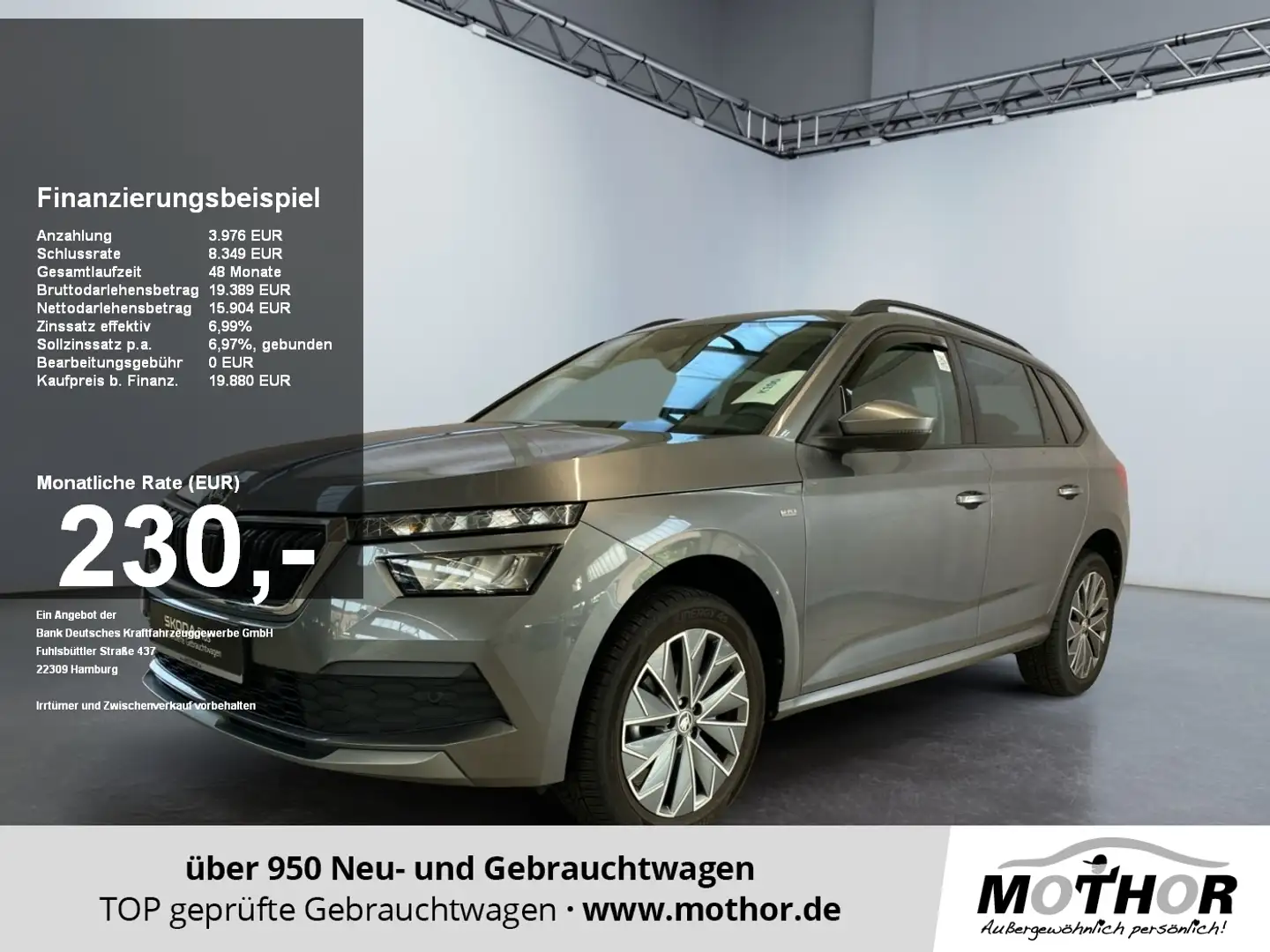 Skoda Kamiq Tour 1.0 TSI LM LED 2xKlima WinterPaket Grey - 1