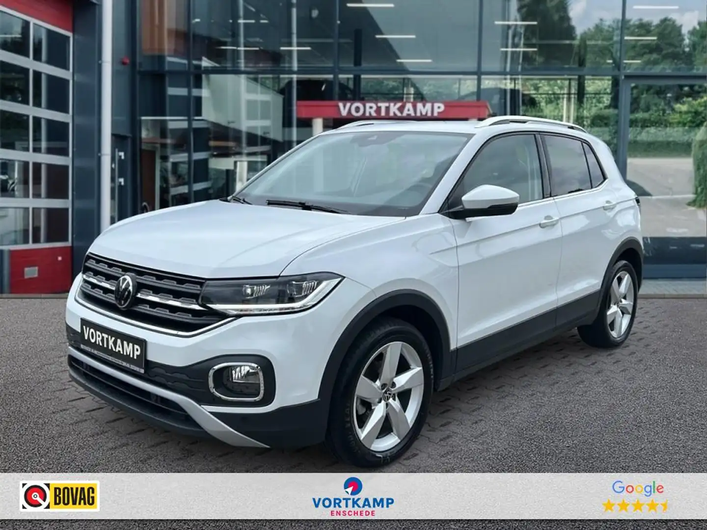 Volkswagen T-Cross 1.0 TSI STYLE NAVI/PDC/CARPLAY/STOELVERW Wit - 1