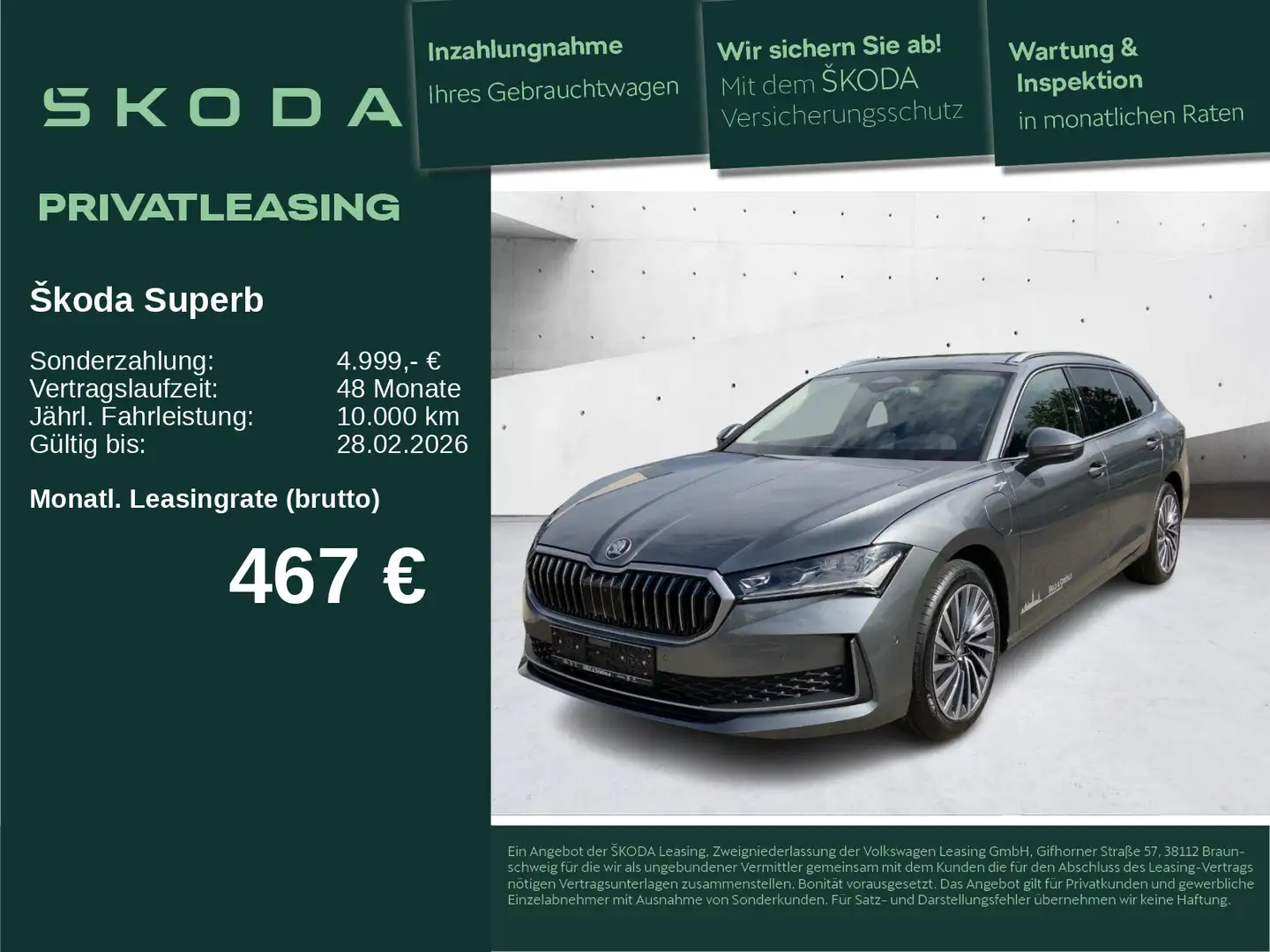 Skoda Superb Combi L&K 1.5 TSI iV AHK HuD MATRIX NAVI Grau - 1