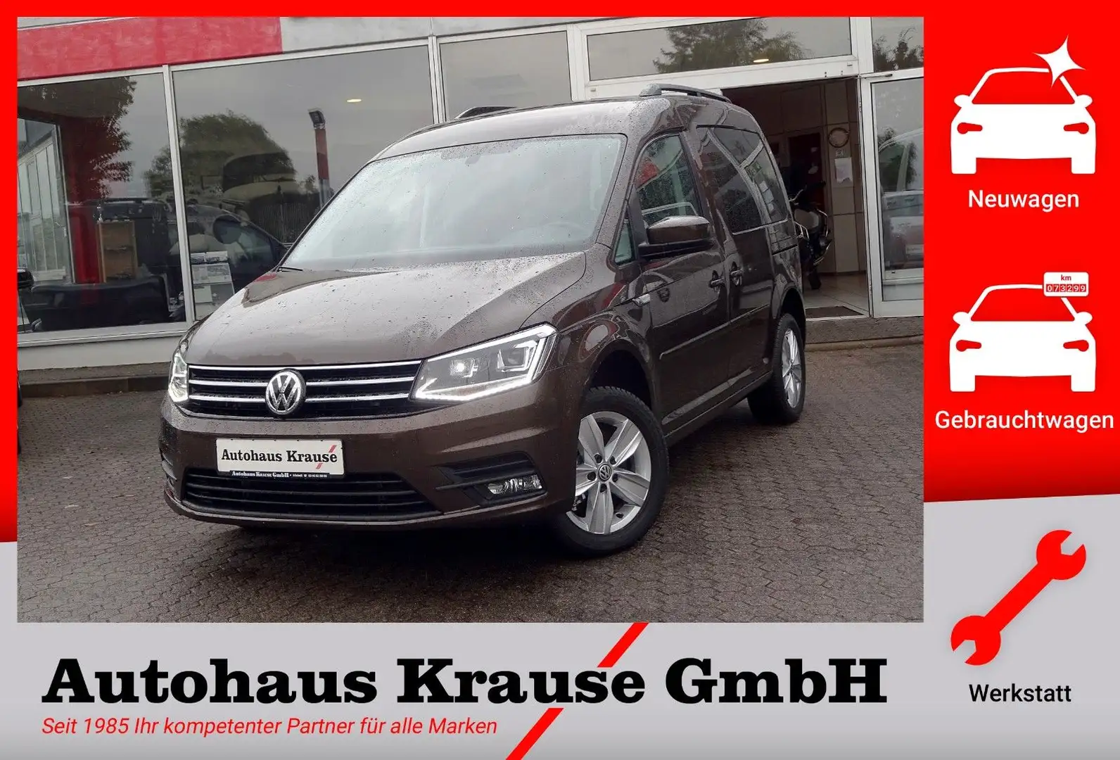 Volkswagen Caddy IV 1.4TSI Comfortline-XENON/NAVI/SITZHZG Braun - 1