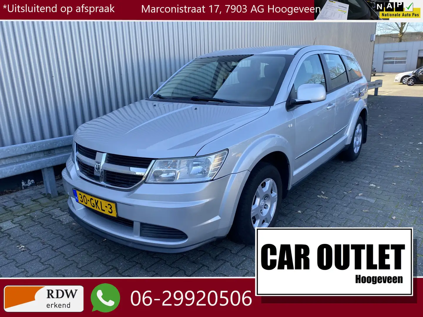 Dodge Journey 2.4 SXT 7 Persoons, Clima, Bluetooth, USB, nw. APK Grau - 1