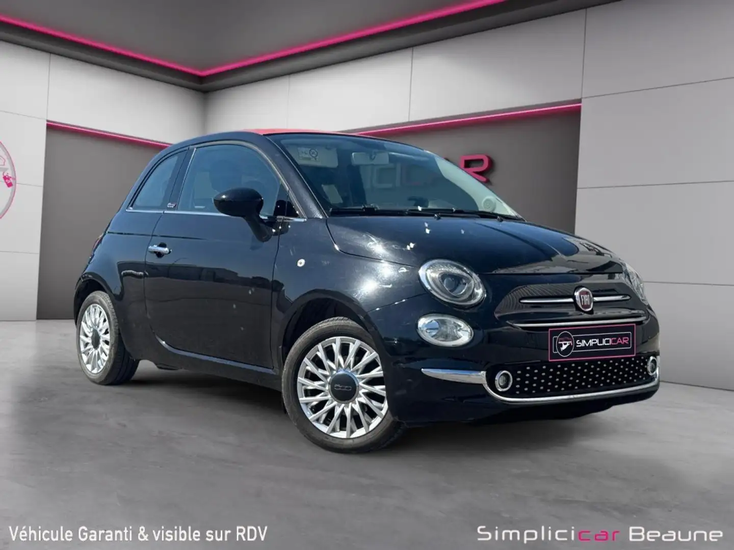 Fiat 500C SERIE 3 1.2 8V 69 ch Lounge Černá - 1
