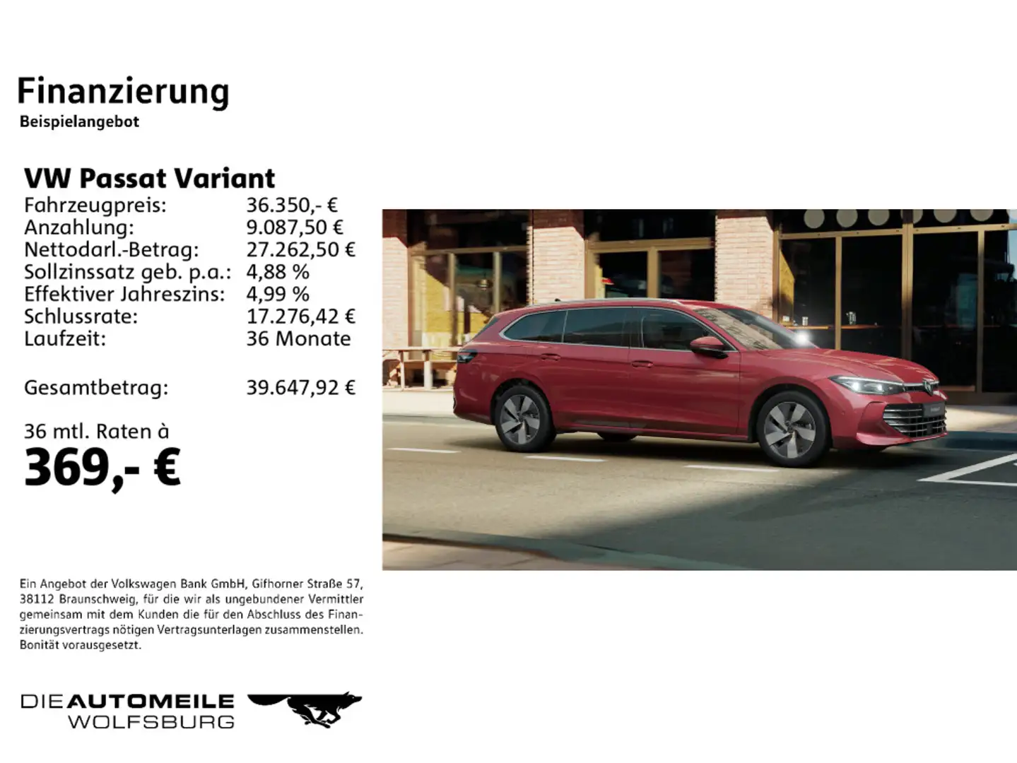 Volkswagen Passat Variant 2.0 TDI DSG Elegance neues Modell Rot - 2