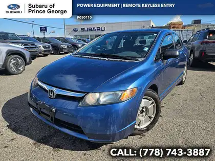 Blue 2008 Honda Civic Sedan  5-Speed Automatic