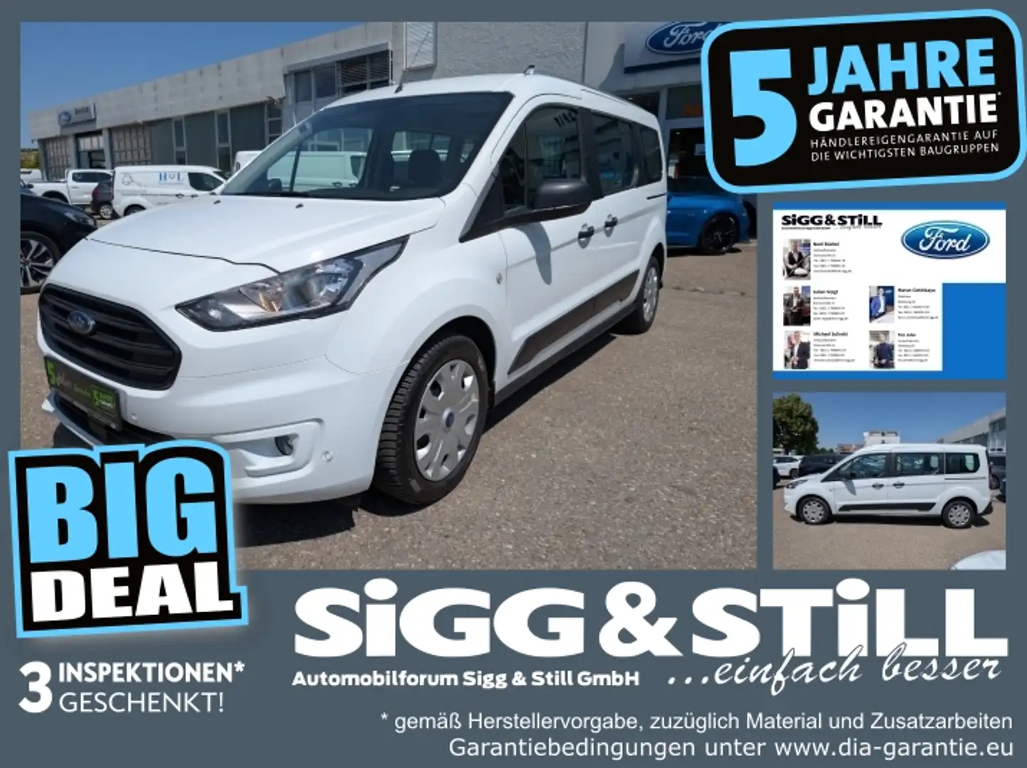 Ford Transit Connect Kombi 230 L2 Trend *PDC*KLIMA*DAB* Blanc - 1