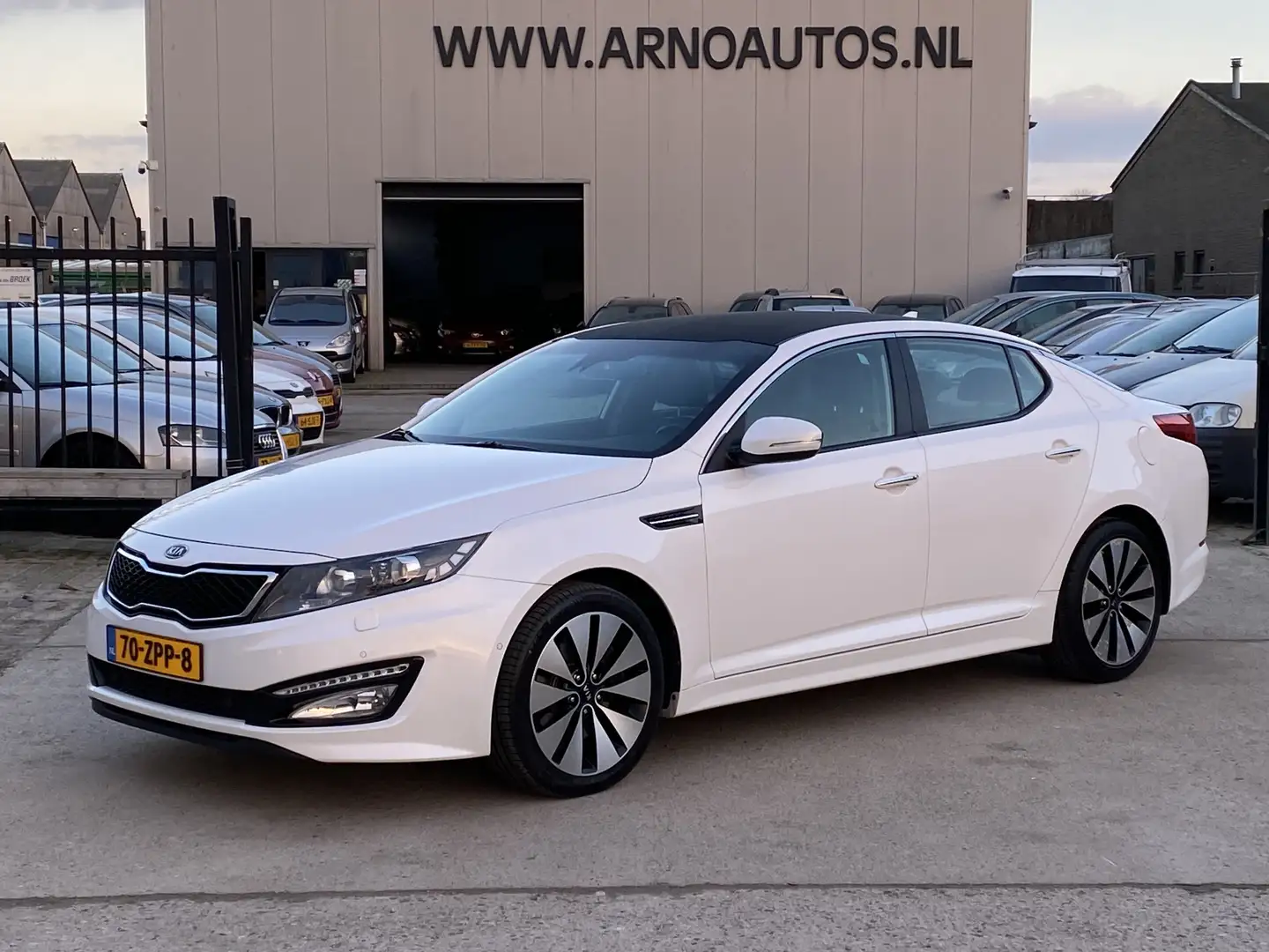 Kia Optima 1.7 CRDi Super Pack, 6-BAK, AIRCO(CLIMA), LEDER IN Wit - 1