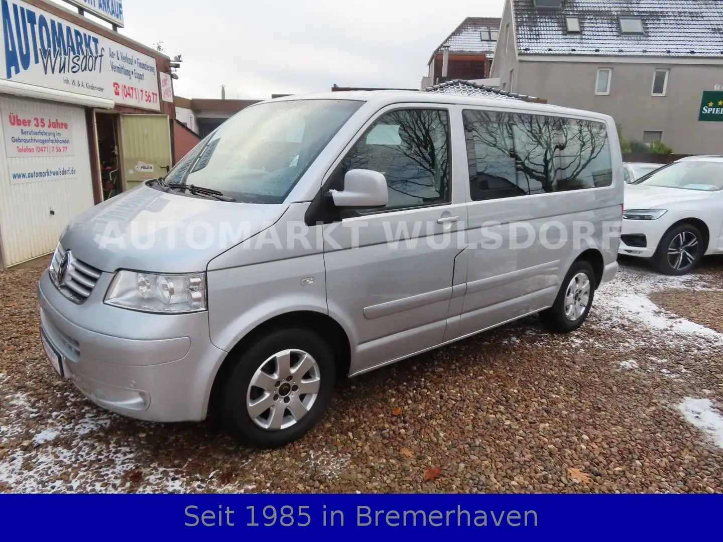 Volkswagen T5 Multivan 2,5 TDI,AUTOMATIK,Klima,AHK,7-Sitze Silber - 1