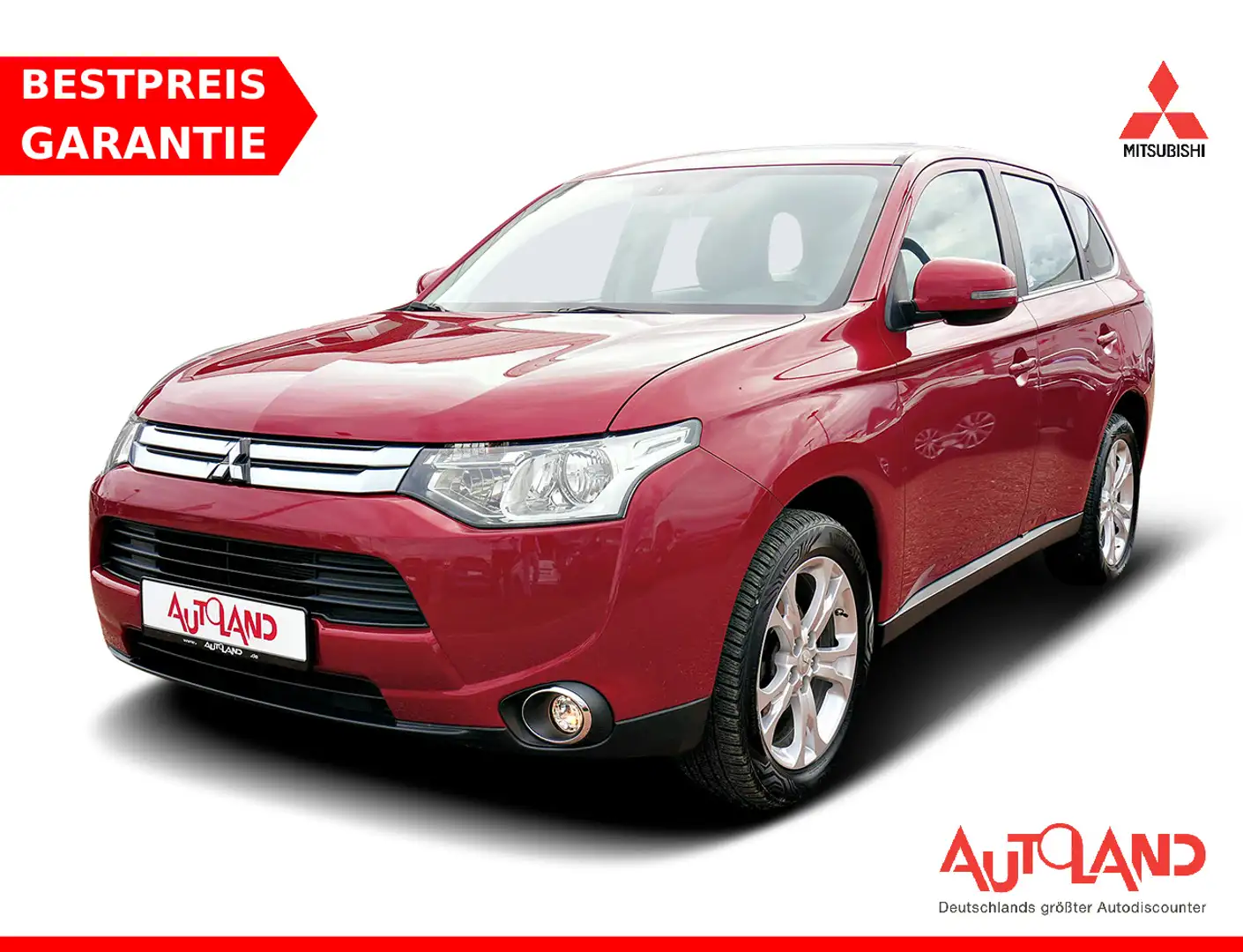 Mitsubishi Outlander 2.0 2WD Klimaaut. Tempomat Sitzheizung Rot - 1