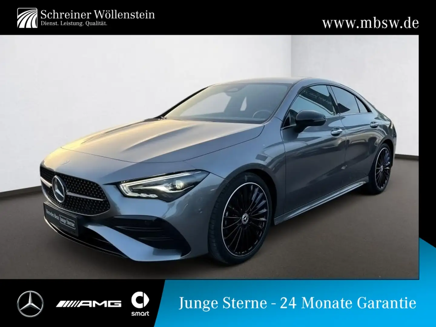 Mercedes-Benz CLA 200 Coupé AMG-Adv+*Night*19*WiP*KeyGo*Ambi* Grau - 1