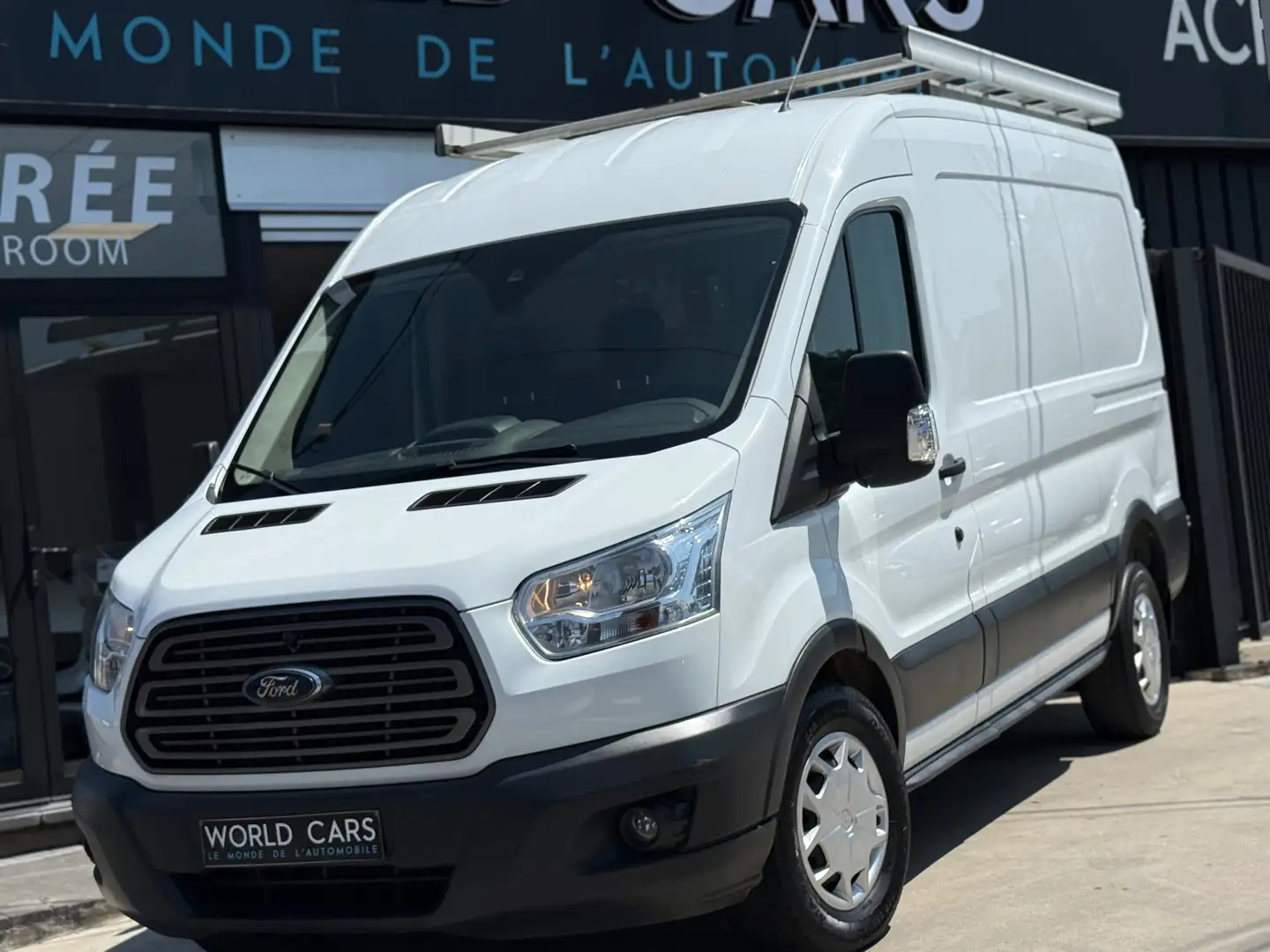 Ford Transit 2.2 TDCi L2H2 TVAC*BTWIN AIRCO CRUISE GARANTIE Blanc - 1