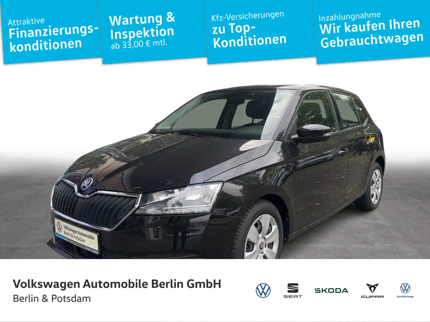 Skoda Fabia 1.0 MPI Ambition PDC GRA Connect Noir - 1