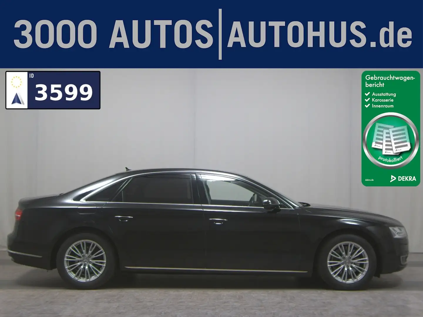 Audi A8 Lang 3.0 TDI Qu. Lang Leder Navi GSD Matrix Schwarz - 1