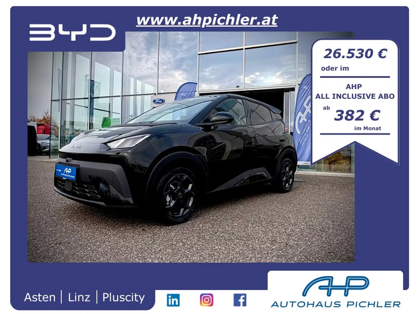 BYD Dolphin Surf Comfort 43kWh 156PS LAGER AKTION Чорний - 1