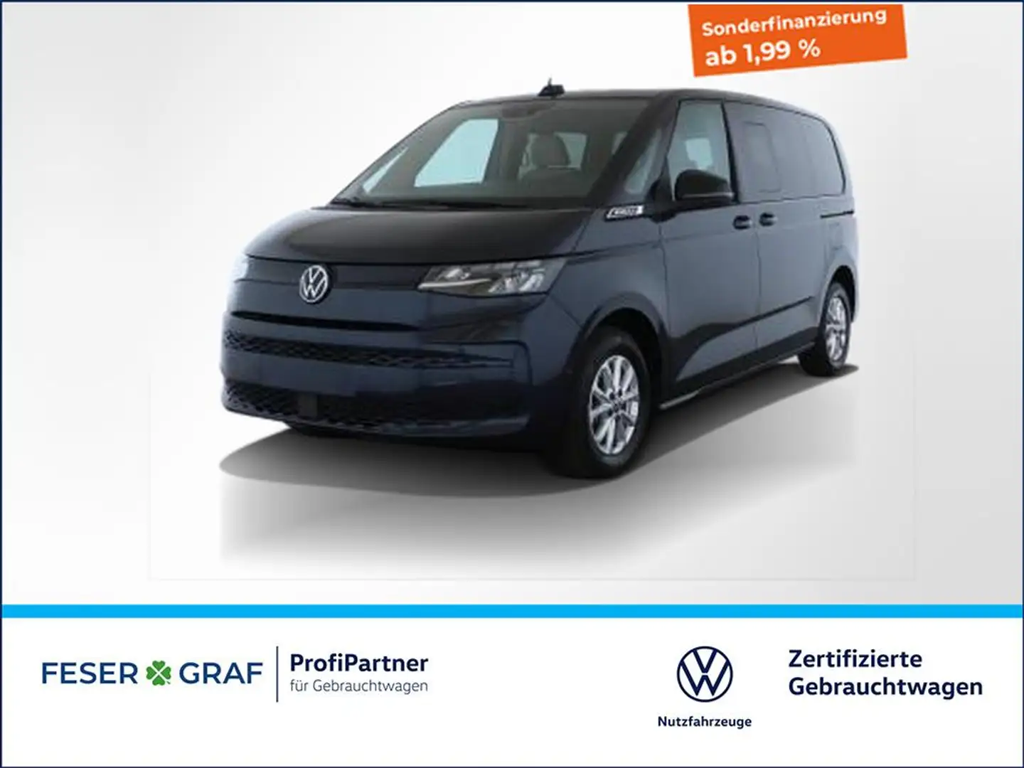 Volkswagen T7 Multivan 2.0TDI DSG 6Sitze AHK LED Rückfahrkamera Navigatio Blau - 1