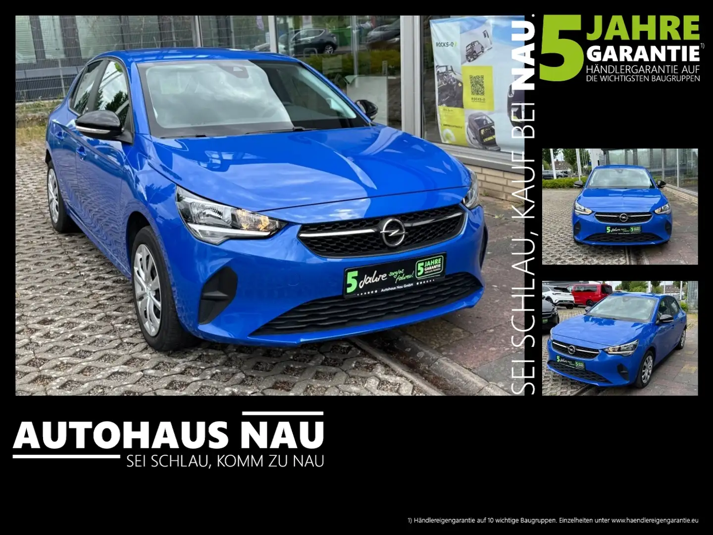Opel Corsa F e Edition 11KW on BordCharger Bleu - 1