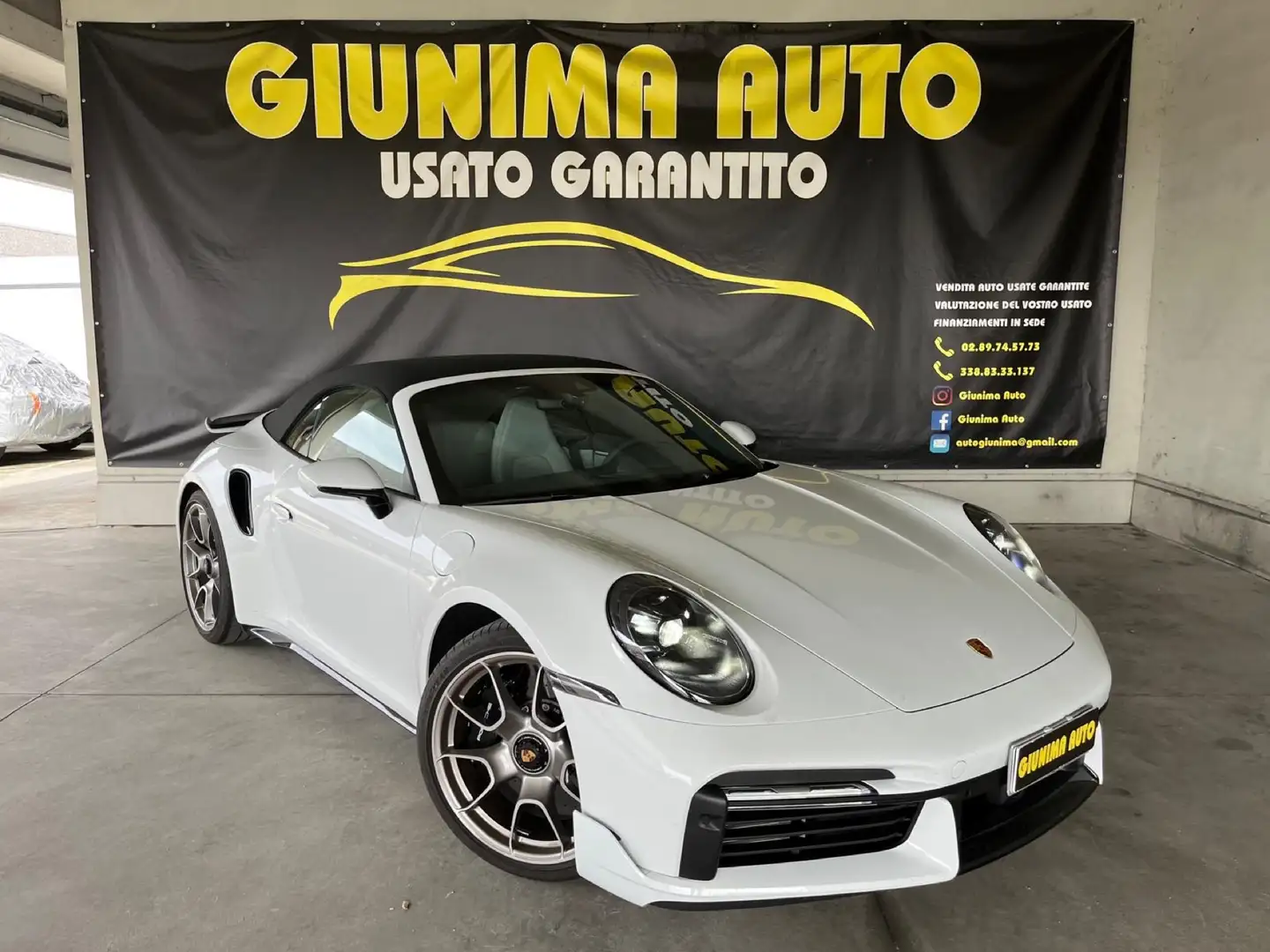 Porsche 992 AEREOKIT FULL OPTIONAL  Cabrio 3.7 Turbo S auto Bianco - 2