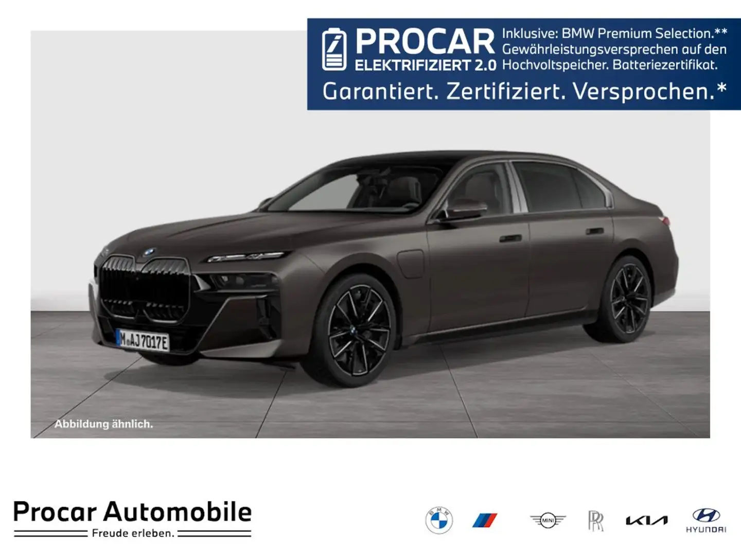 BMW 750 e xDrive M Sport HUD PANO ACC 360°KAM RFK TV Grau - 1