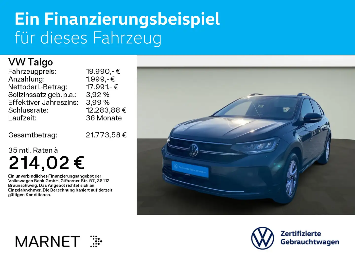 Volkswagen Taigo 1.0 TSI DSG Life*Kamera*LIGHT*LANE*KLIMA*A Grijs - 2