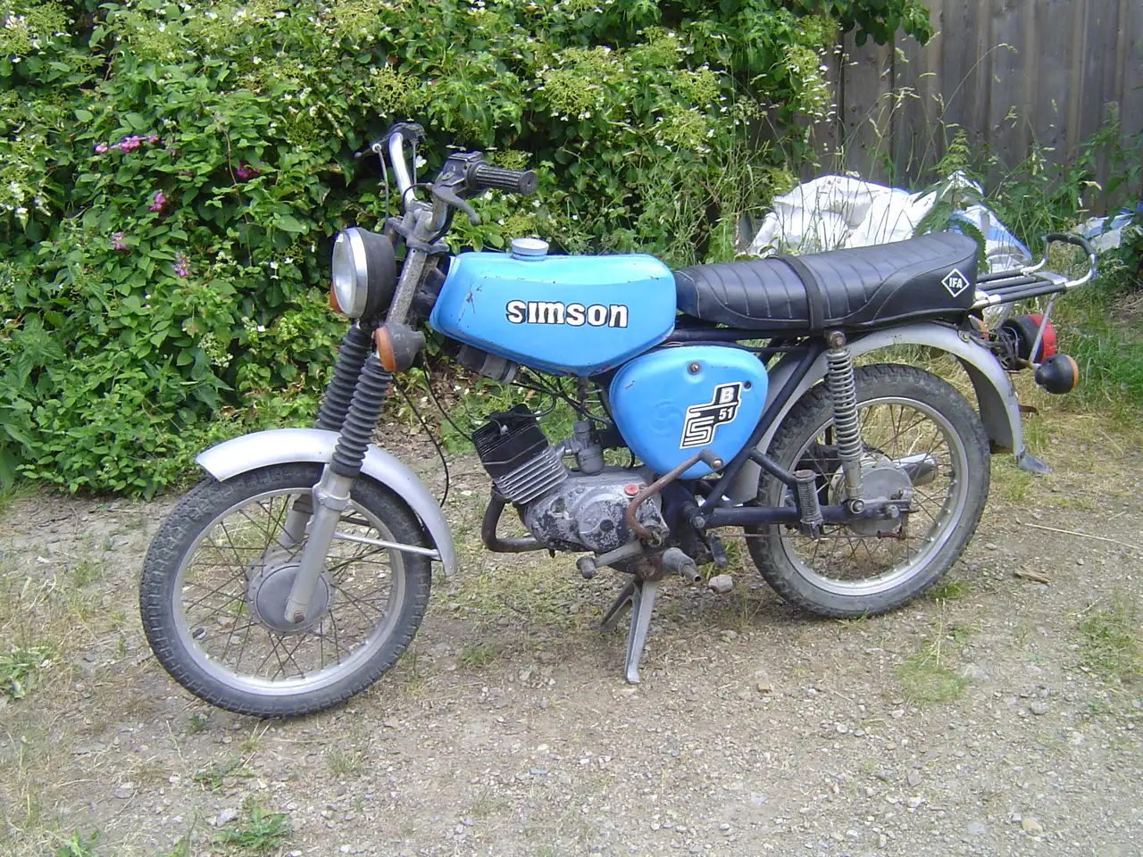 Simson S 51 Mofa/Moped/Mokick in Blau gebraucht in Eibenstock für € 1.690